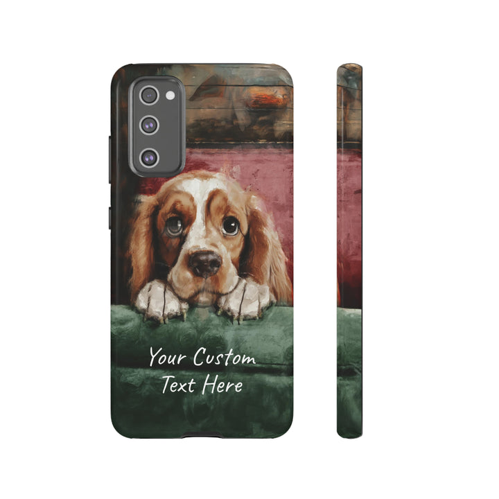 Personalize this Cute Samsung Phone Case | Cocker Spaniel Dog Samsung Phone Case | Galaxy S23, S22, S21, S20 | Customized Samsung Case - Studio40ParkLane