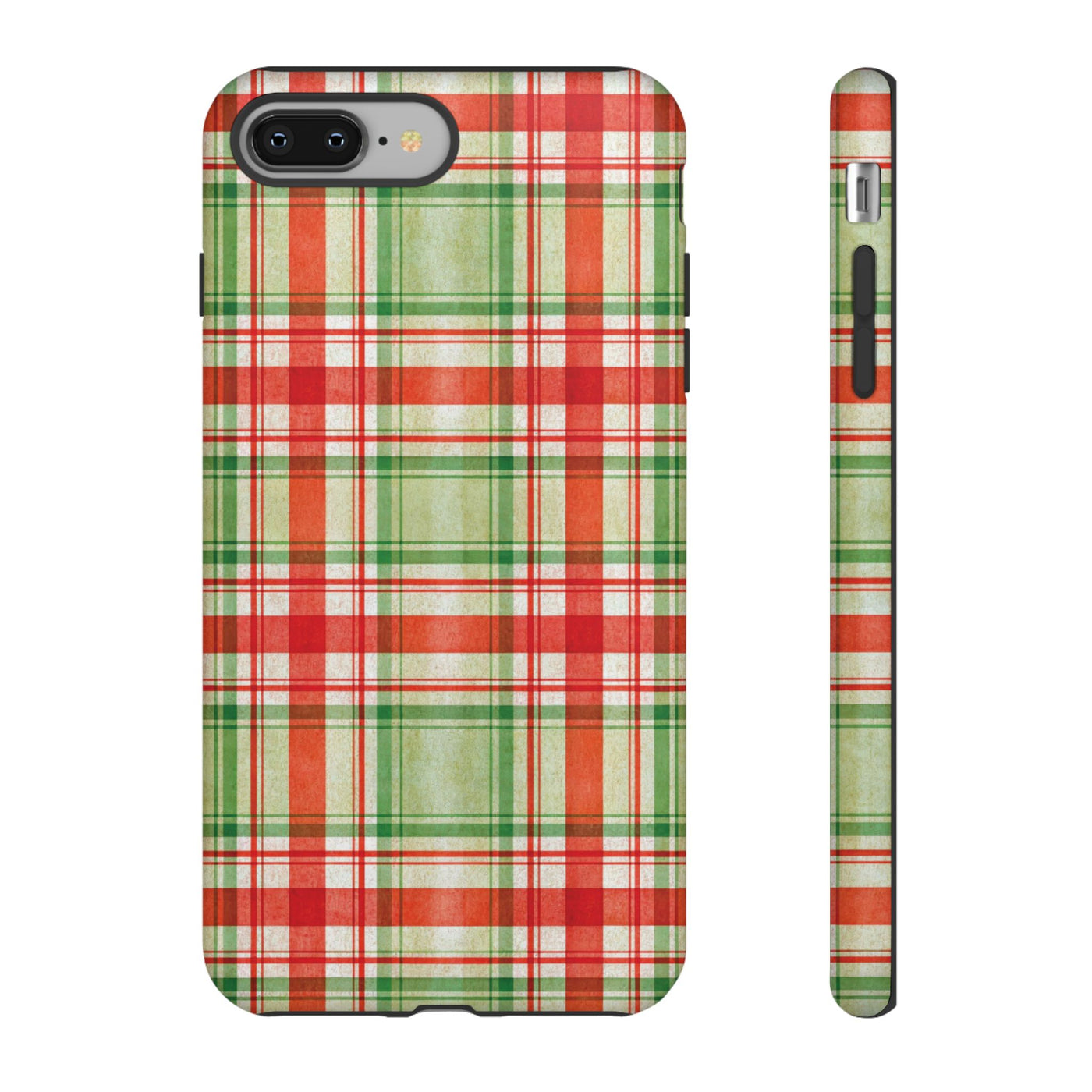 Aesthetic Tough Red Green Checkered Premium Phone Case - For iPhone 17 Pro Max iPhone 16 Pro iPhone 15 Iphone 14 Plus 13 Pro 12 11 10 XR XS - Studio40ParkLane