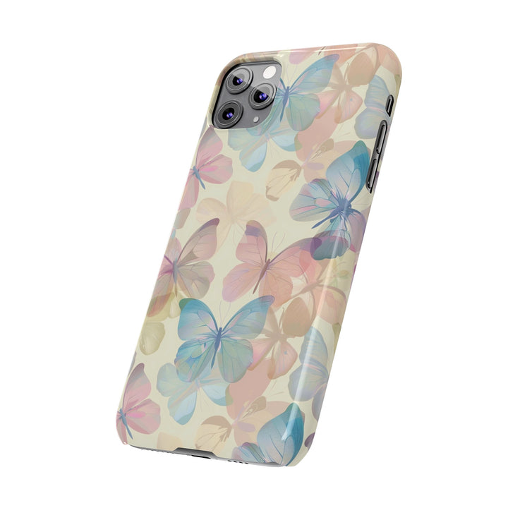 Slim Cute Phone Cases for Iphone - | iPhone 15 Case | iPhone 15 Pro Max Case, Iphone 14 Case, Iphone 14 Pro Max, Iphone 13, Summer Pastel Butterflies - Studio40ParkLane