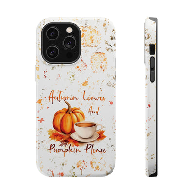 Fall Leaves Pumpkins Tough Magsafe Cute Phone Cases for Iphone | iPhone 15 Case | iPhone 15 Pro Max Case, Iphone 14, Iphone 14 13 12 11 10 9 8 7 - Studio40ParkLane