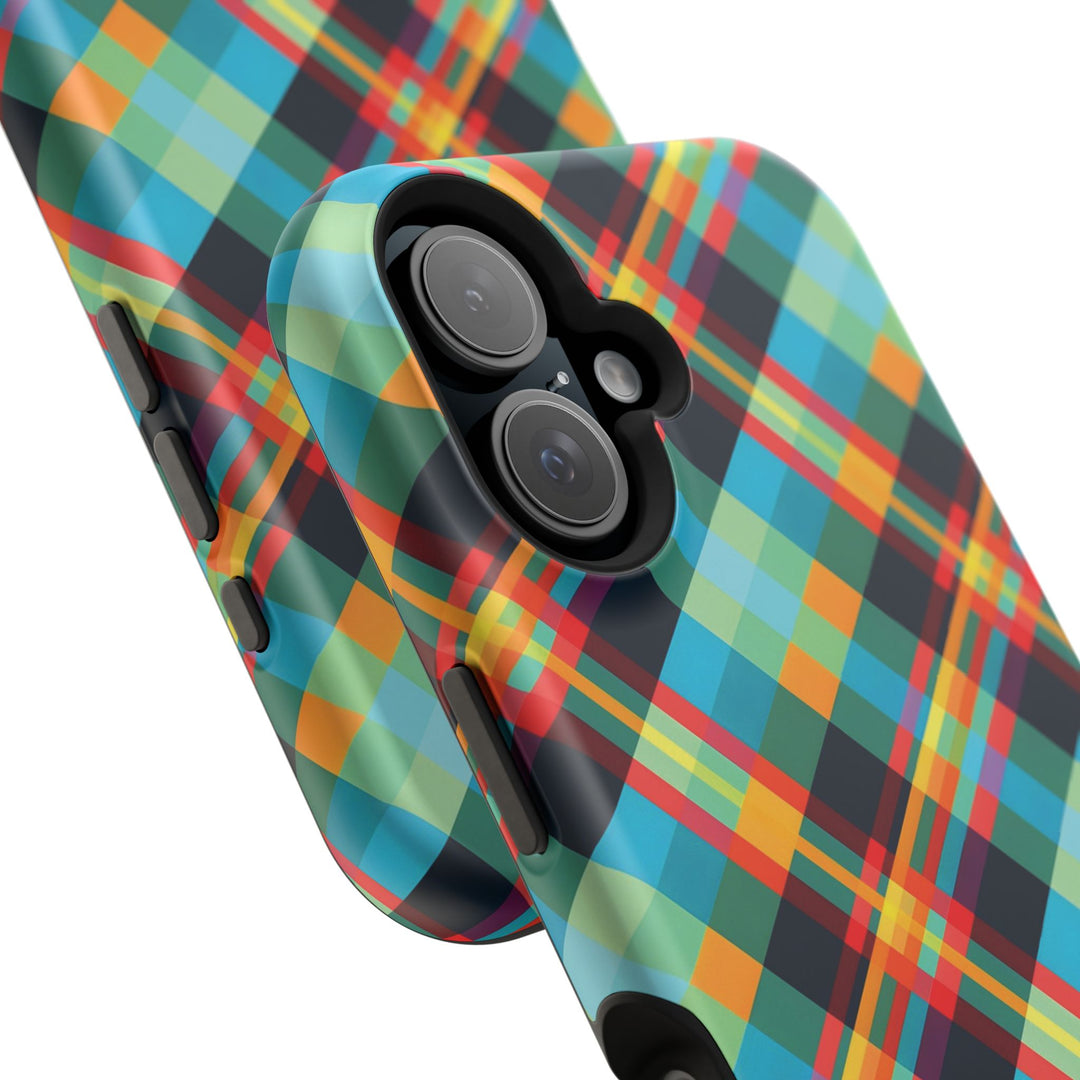 Checkered Plaid Magsafe Gift for Her Cute Phone Case for Iphone, | iPhone 16 | iPhone 15 Pro Max, Iphone 14 Pro Max, 13 12 11 10 9 8 7 - Studio40ParkLane