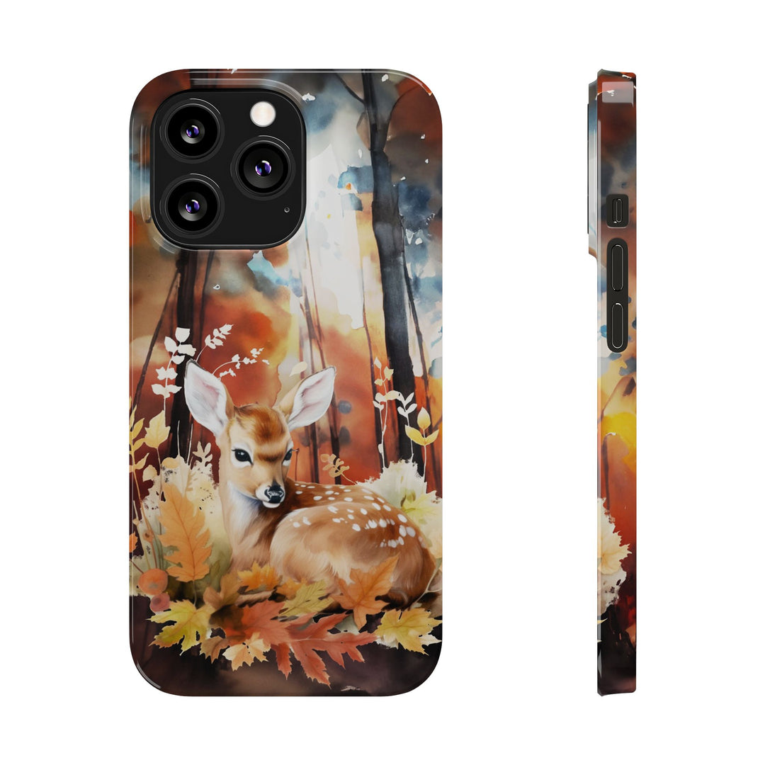 Slim Fall Autumn Forest Deer Gift for Her Cute Phone Cases for Iphone 16 | iPhone 15 Case | iPhone 15 Pro Max Case, Iphone 14, Iphone 14 Pro Max, Iphone 13, Slim - Studio40ParkLane