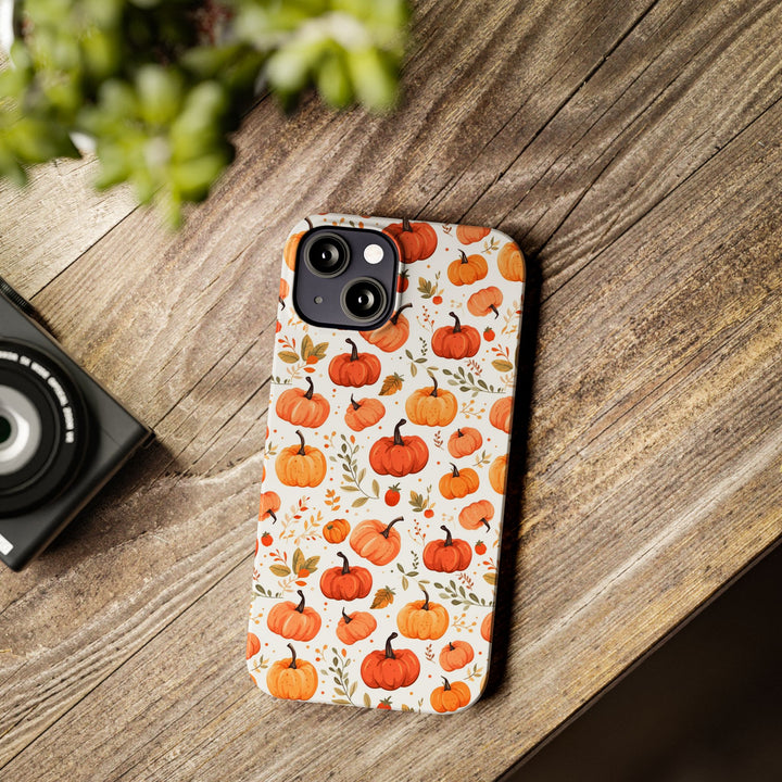 Slim Fall Autumn Pumpkins Gift for Her Cute Phone Cases for Iphone 16 | iPhone 15 Case | iPhone 15 Pro Max Case, Iphone 14, Iphone 14 Pro Max, Iphone 13, Slim - Studio40ParkLane
