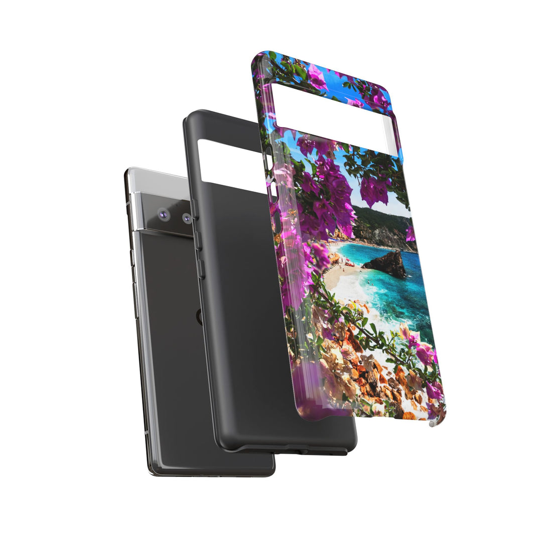 Impact Resistant, Bougainvillea Seaview, Cute Phone Cases for Samsung S24, S23, S22, S21, IPhone 15 pro Iphone 14 pro Iphone 13 IPhone 12 Iphone 11 - Studio40ParkLane