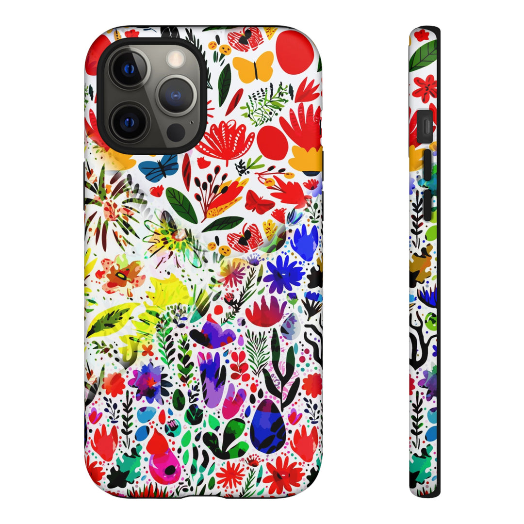 Impact Resistant, Colored Flowers, Cute Phone Cases for Samsung S24, S23, S22, S21, IPhone 15 pro Iphone 14 pro Iphone 13 IPhone 12 Iphone 11 - Studio40ParkLane