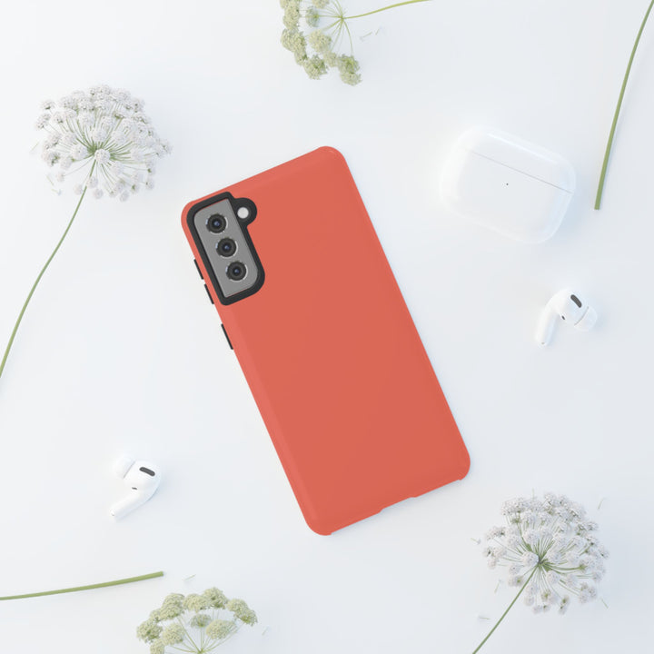 Premium Tough Coral Pink Orange Gift for Her Cute Phone Cases for Samsung S25 S24, S23, S22, S21, Iphone, 16, 15, 14, 13 Pro Max Ultra - Studio40ParkLane