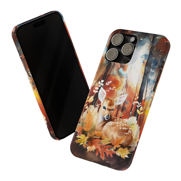 Slim Fall Autumn Forest Deer Gift for Her Cute Phone Cases for Iphone 16 | iPhone 15 Case | iPhone 15 Pro Max Case, Iphone 14, Iphone 14 Pro Max, Iphone 13, Slim - Studio40ParkLane