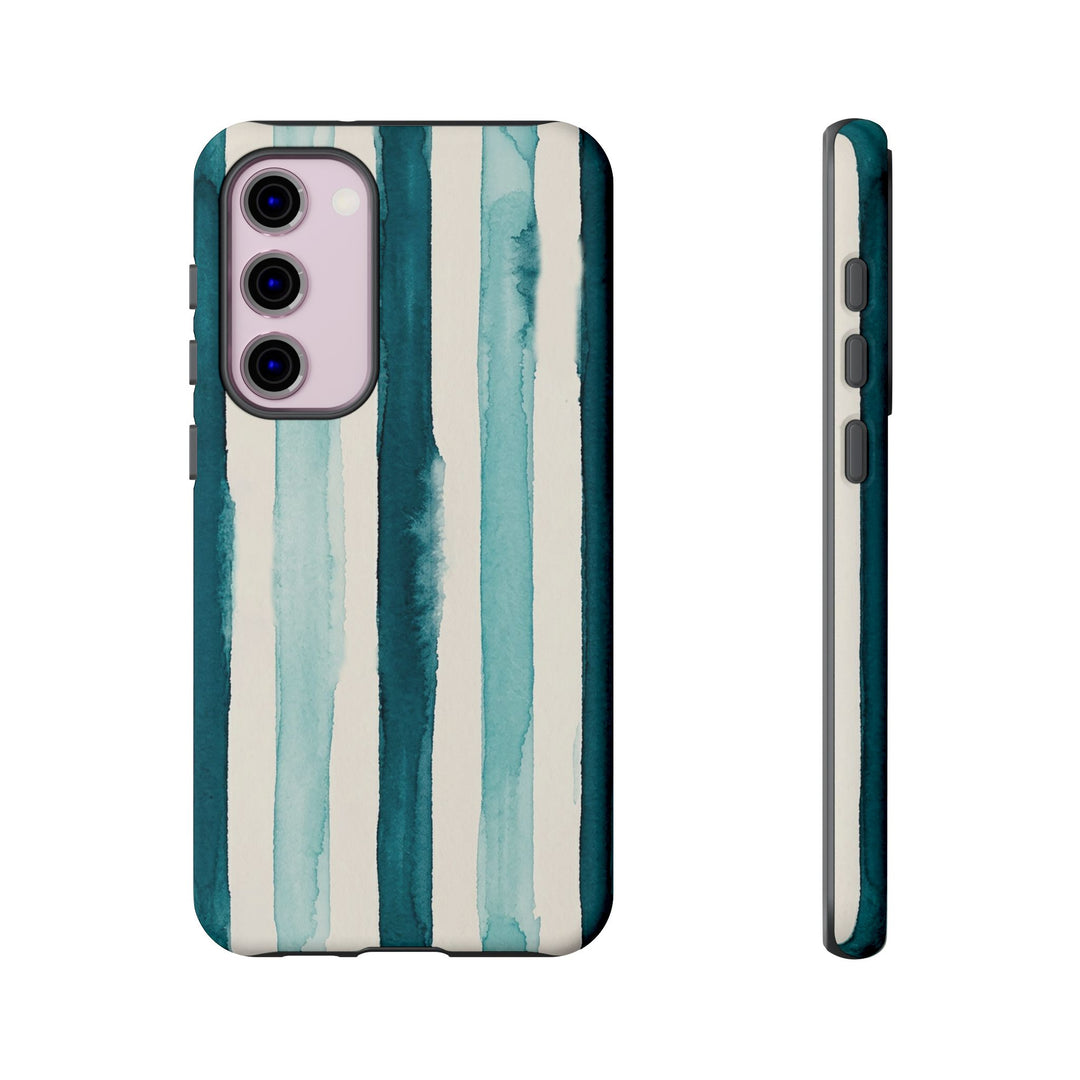 Tough Cute Green Stripes Phone Case, for IPhone 17 Pro Max | Iphone 17 Air, Iphone 16, IPhone 15, 14 13 12, Samsung Galaxy S26, S25, S24, S23
