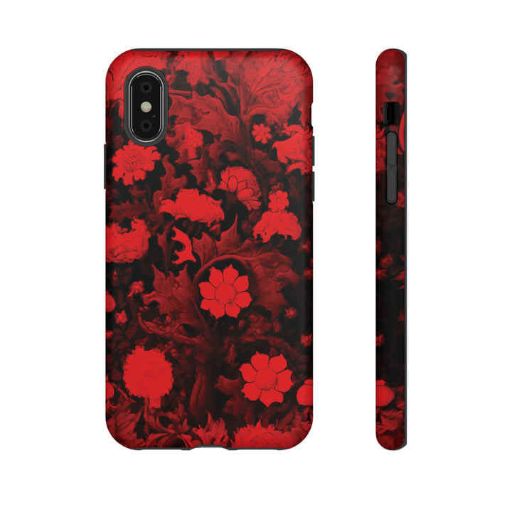 Cool Phone Case | Red Flowers, For iPhone 15 Case | iPhone 15 Pro Case, Iphone 14 Case, Iphone 14 Pro Max Case, Protective Iphone Case - Studio40ParkLane