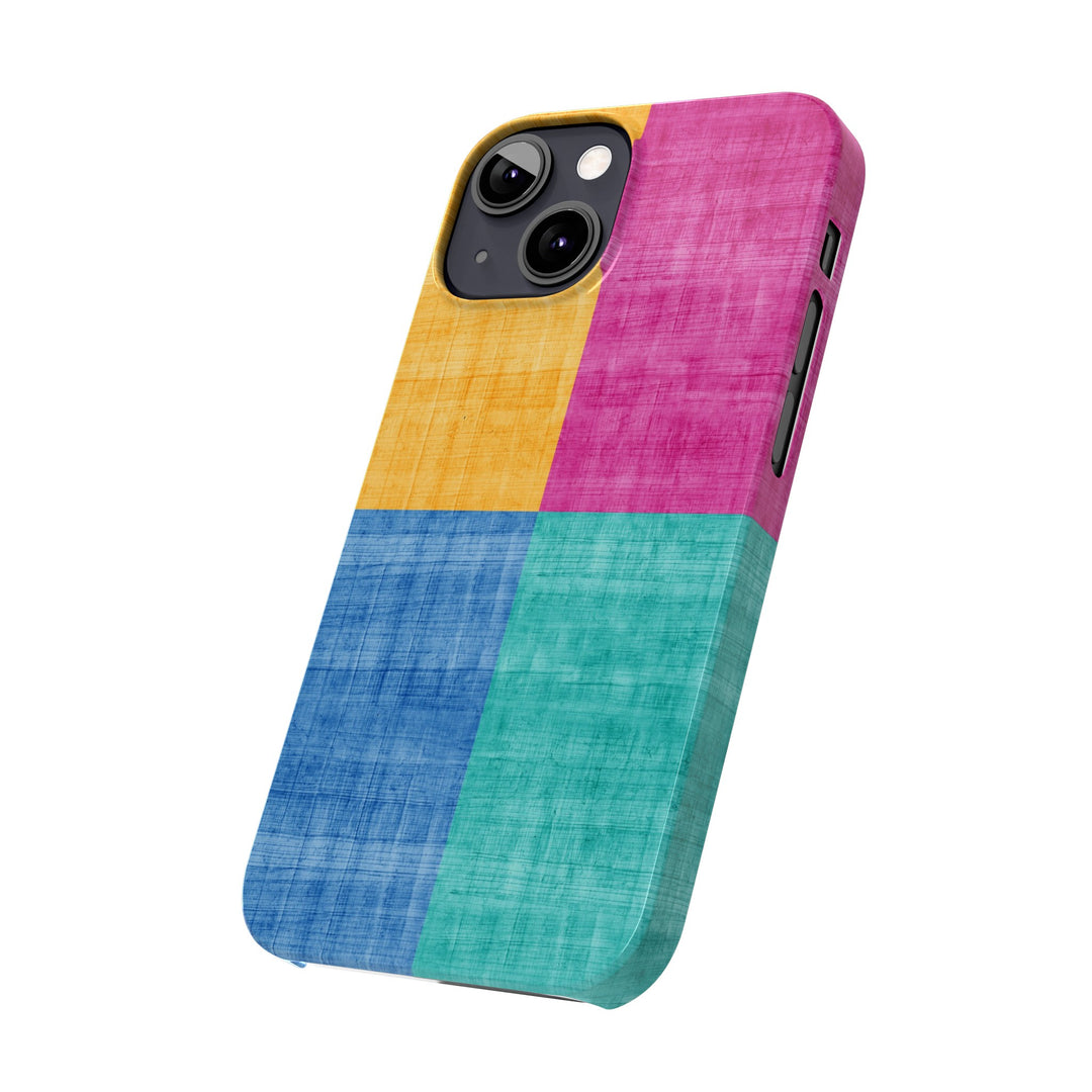 Slim Cute Phone Cases for Iphone | iPhone 15 Case | iPhone 15 Pro Max Case, Iphone 14, Iphone 14 Pro Max, Iphone 13, Abstract Color Blocks - Studio40ParkLane