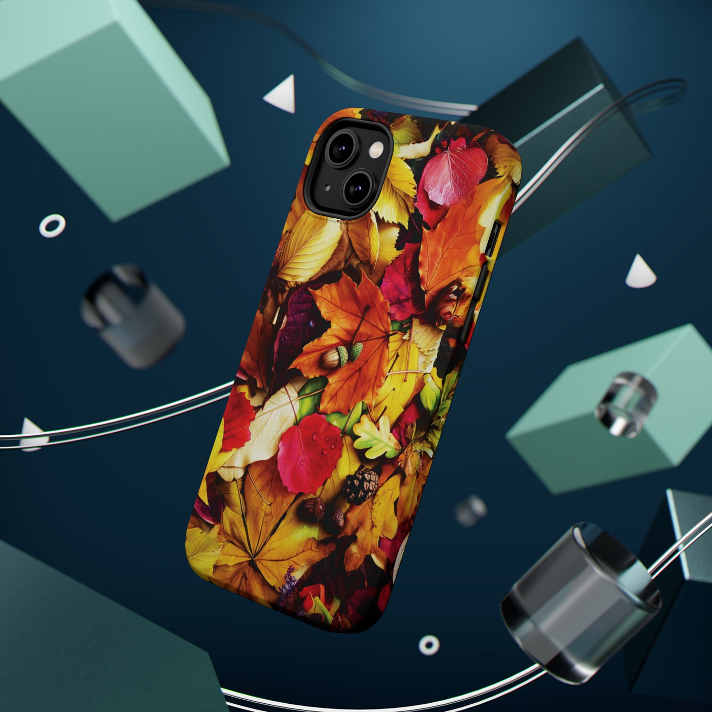 Aesthetic Tough Magsafe Fall Leaves Foliage Phone Case - For iPhone 17 Pro Max iPhone 16 Pro iPhone 15 Iphone 14 Plus 13 Pro 12 11 10 - Studio40ParkLane