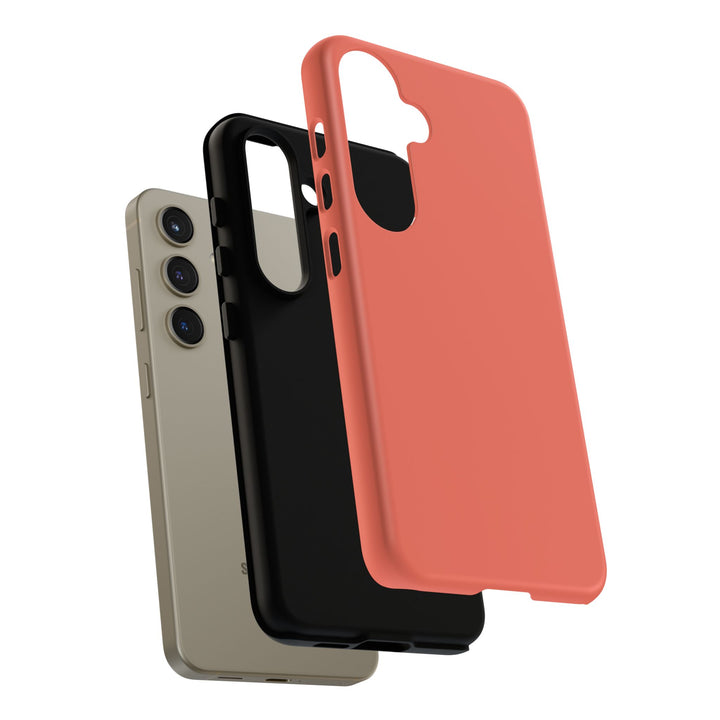 Premium Tough Coral Pink Orange Gift for Her Cute Phone Cases for Samsung S25 S24, S23, S22, S21, Iphone, 16, 15, 14, 13 Pro Max Ultra - Studio40ParkLane