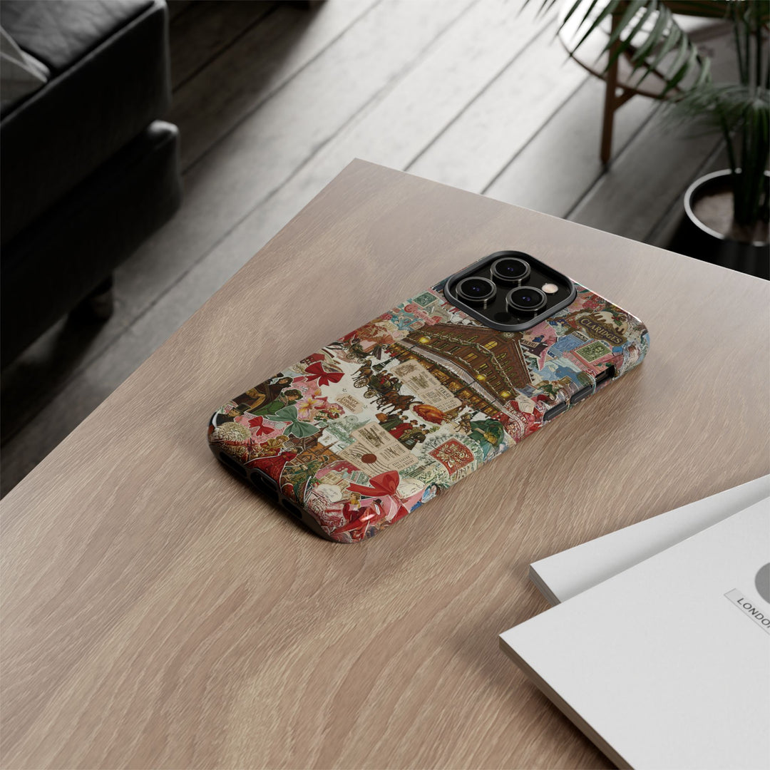 Aesthetic Tough London Coquette Collage Premium Phone Case - For iPhone 17 Pro Max iPhone 16 Pro iPhone 15 Iphone 14 Plus 13 Pro 12 11 10 XR - Studio40ParkLane