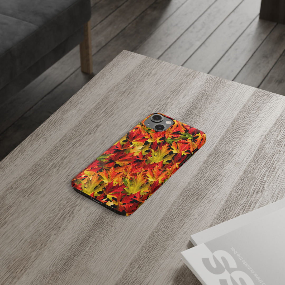 Slim Fall Leaves Slim Cute Phone Cases for Iphone | iPhone 15 Case | iPhone 15 Pro Max Case, Iphone 14, Iphone 14 Pro Max, Iphone 13 - Studio40ParkLane