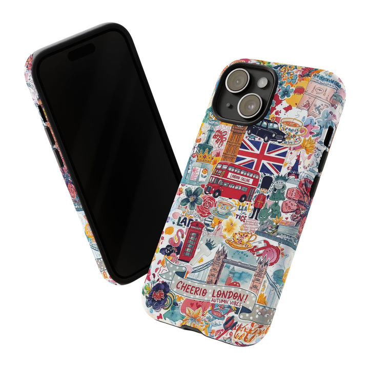 London England Coquette Collage Tough Premium Phone Case - For iPhone 17 Pro Max iPhone 16 Pro iPhone 15 Iphone 14 Plus 13 Pro 12 11 10 XR - Studio40ParkLane
