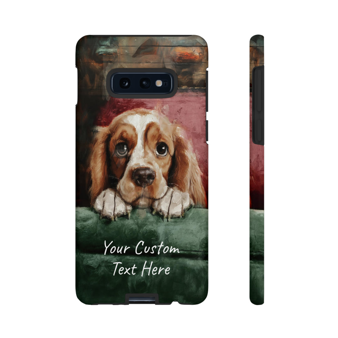 Personalize this Cute Samsung Phone Case | Cocker Spaniel Dog Samsung Phone Case | Galaxy S23, S22, S21, S20 | Customized Samsung Case - Studio40ParkLane