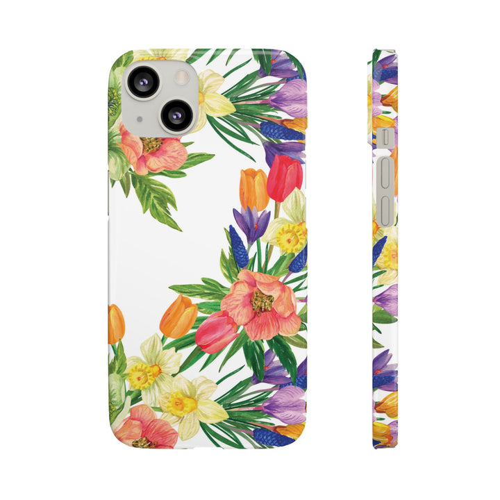 Sleek Snap Spring Summer Flowers Cute Phone Case for iPhone 16 15 14 13 12 11 X Xs Max Xr Pro Plus Samsung Galaxy S24 S23 S22 S21 S20 Ultra