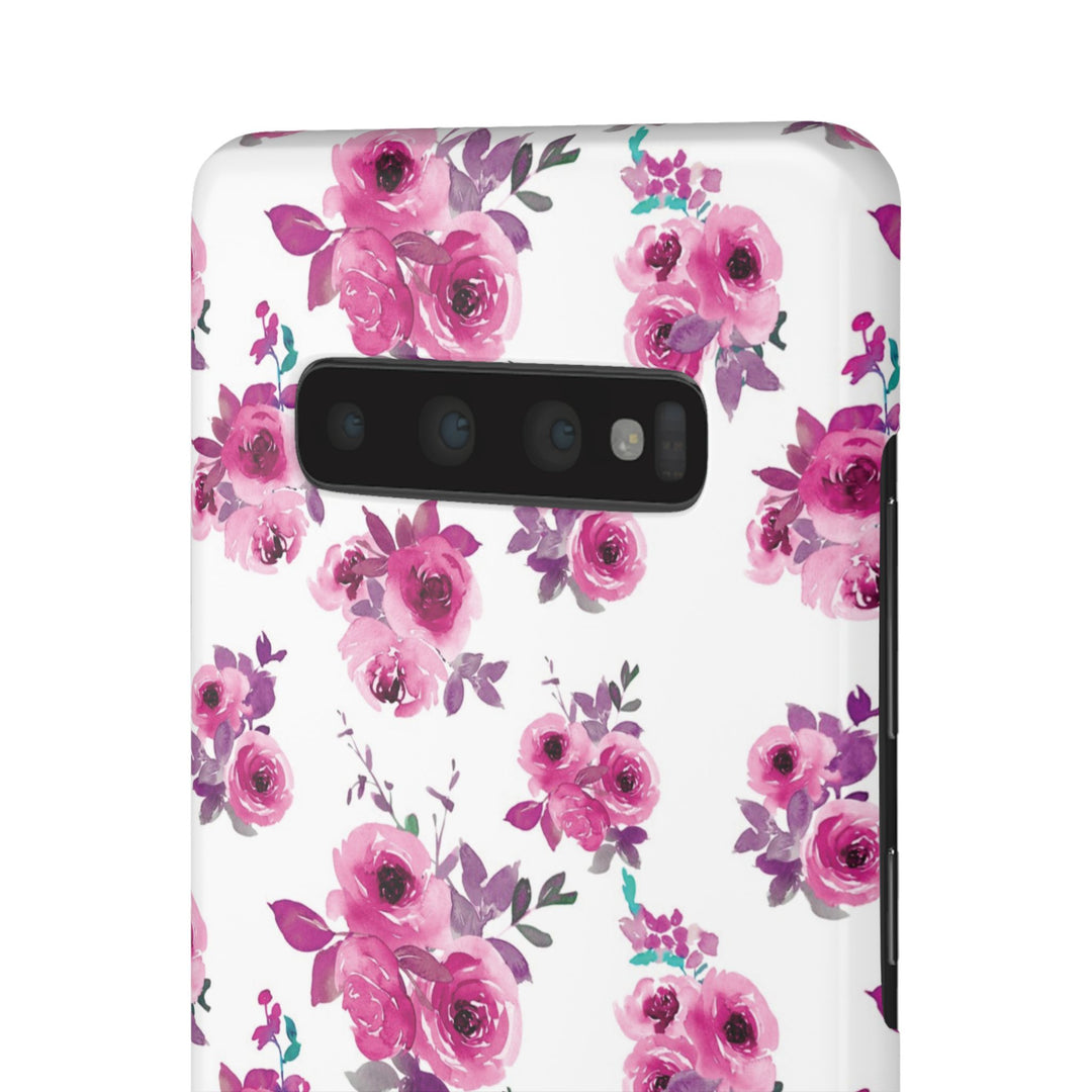 Sleek Snap Flowers Gift for Her Cute Phone Case for iPhone 16 15 14 13 12 11 X Xs Max Xr Pro Plus Samsung Galaxy S24 S23 S22 S21 S20 Ultra