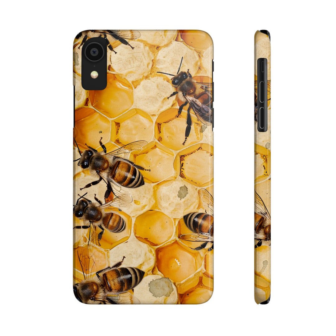 Slim Cute Phone Cases for Iphone - | iPhone 15 Case | iPhone 15 Pro Max Case, Iphone 14 Case, Iphone 14 Pro Max, Iphone 13, Summer Honey Bees - Studio40ParkLane