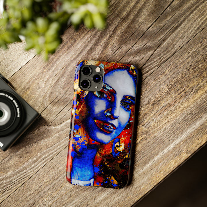 Slim Cute Phone Cases for Iphone - | iPhone 15 Case | iPhone 15 Pro Max Case, Iphone 14 Case, Iphone 14 Pro Max, Iphone 13, Marble Splash Face - Studio40ParkLane