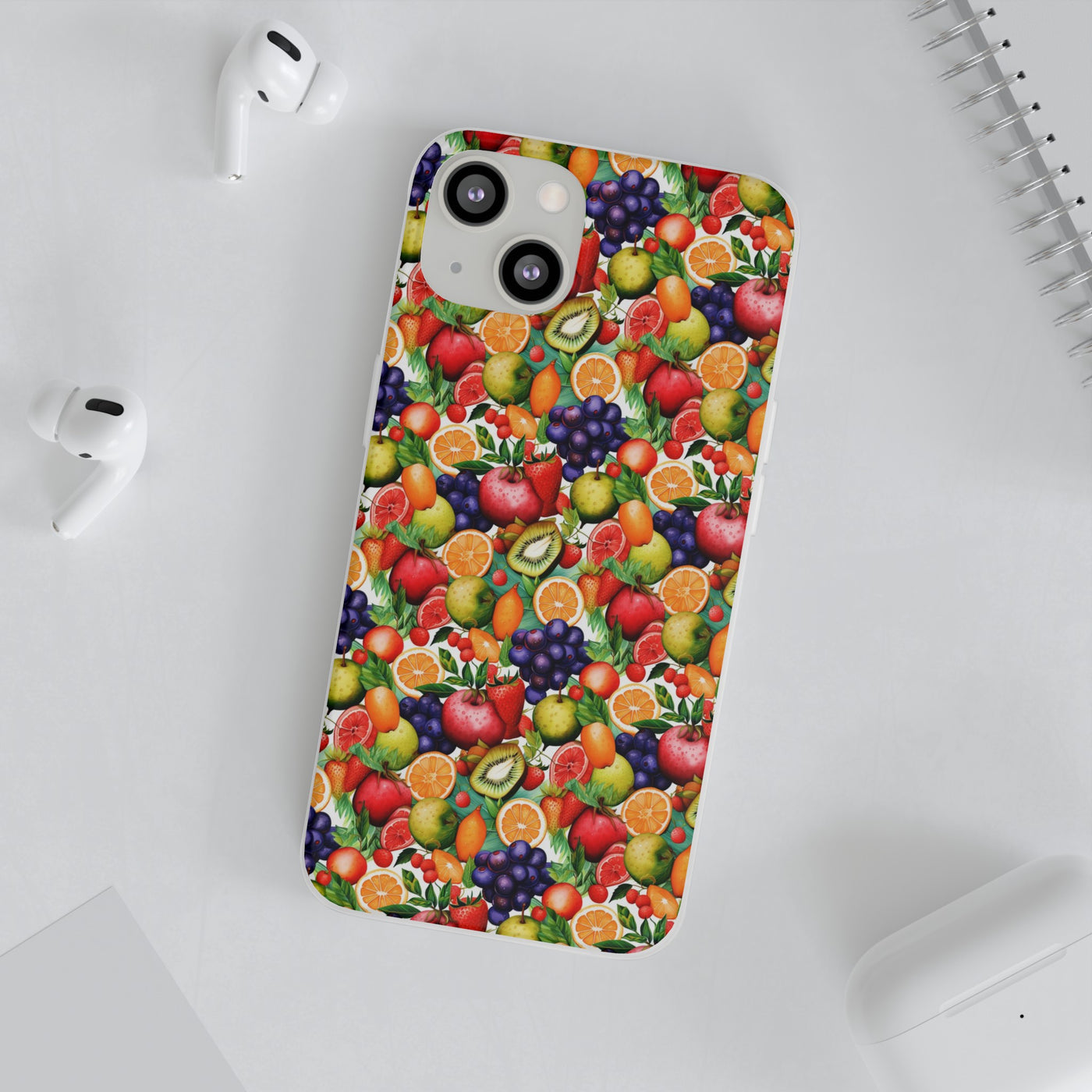 Cute Flexi Phone Cases, Summer Fruit Mix, Compatible with Samsung Galaxy S23, Samsung S22, Samsung S21, Samsung S20, Galaxy S20 Ultra