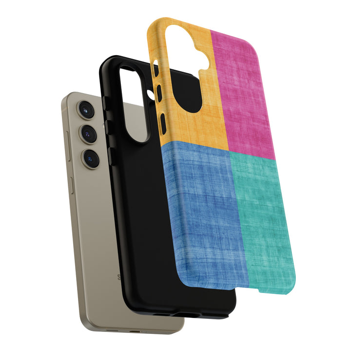 Impact Resistant, Colored Shapes, Cute Phone Cases for Samsung S24, S23, S22, S21, IPhone 15 pro Iphone 14 pro Iphone 13 IPhone 12 Iphone 11 - Studio40ParkLane