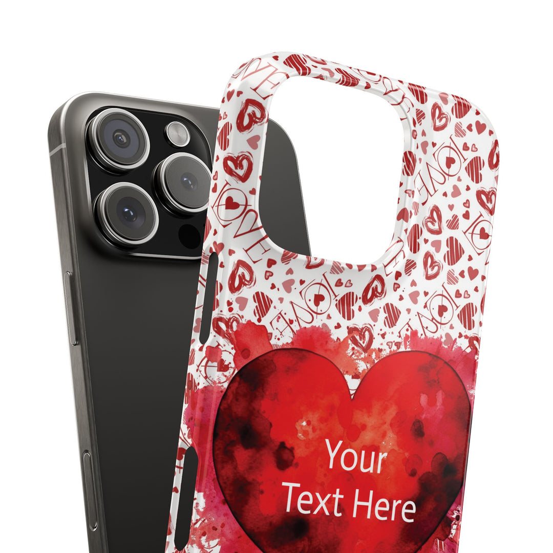 Slim Cute Phone Cases for Iphone - | iPhone 15 Case | iPhone 15 Pro Max Case, Iphone 14 Case, Iphone 14 Pro Max, Iphone 13, Valentine Hearts Love - Studio40ParkLane