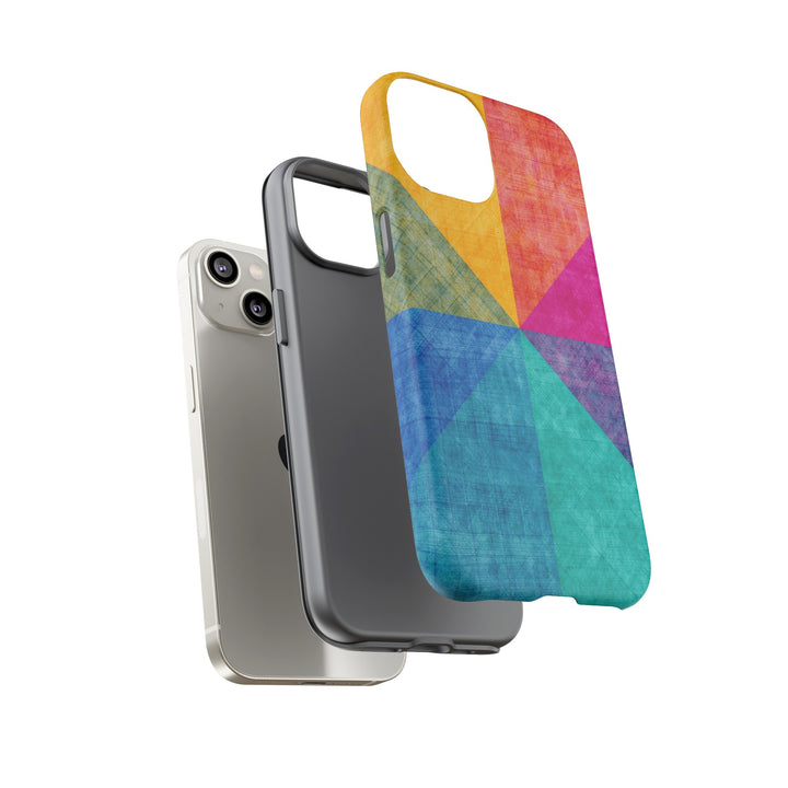 Impact Resistant, Colored Shapes, Cute Phone Cases for Samsung S24, S23, S22, S21, IPhone 15 pro Iphone 14 pro Iphone 13 IPhone 12 Iphone 11 - Studio40ParkLane