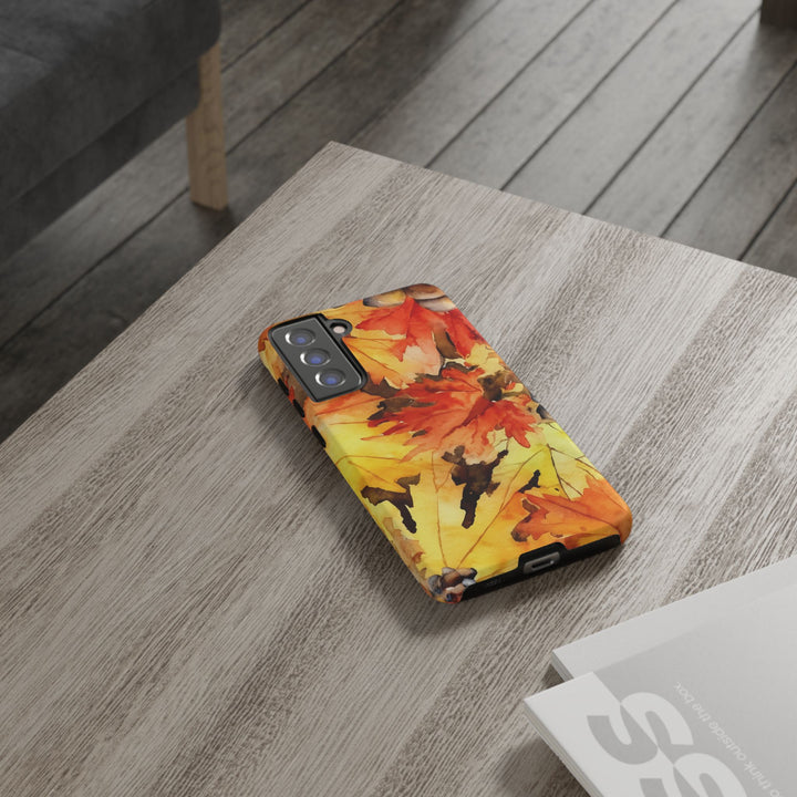 Impact Resistant, Fall Leaves, Cute Phone Cases for Samsung S24, S23, S22, S21, IPhone 15 pro Iphone 14 pro Iphone 13 IPhone 12 Iphone 11 - Studio40ParkLane