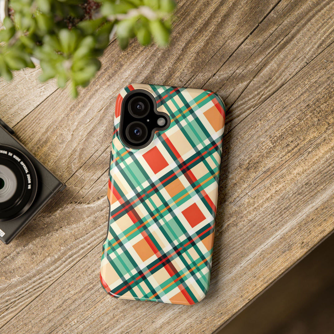 Checkered Plaid Magsafe Gift for Her Cute Phone Case for Iphone, | iPhone 16 | iPhone 15 Pro Max, Iphone 14 Pro Max, 13 12 11 10 9 8 7 - Studio40ParkLane