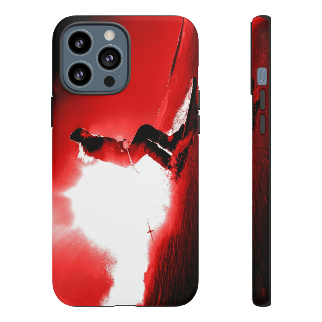 Cute IPhone Case | iPhone 15 Case | iPhone 15 Pro Max Case, Iphone 14 Case, Iphone 14 Pro Max Case IPhone Case for Art Lovers - Red Skier - Studio40ParkLane