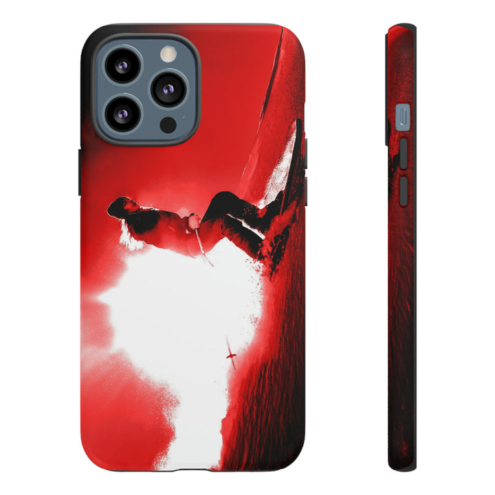 Cute IPhone Case | iPhone 15 Case | iPhone 15 Pro Max Case, Iphone 14 Case, Iphone 14 Pro Max Case IPhone Case for Art Lovers - Red Skier - Studio40ParkLane