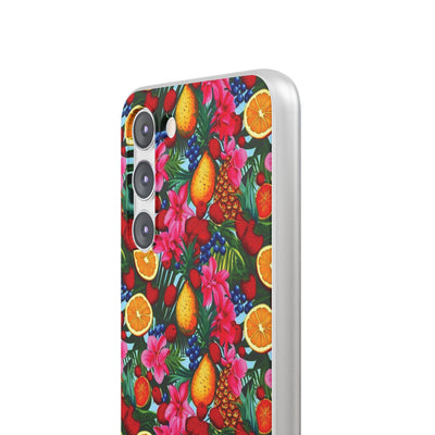 Cute Flexi Phone Cases, For Iphones and Samsung Galaxy Phones, Summer Mixed Fruit, Galaxy S23 Phone Case, Samsung S22 Case, Samsung S21, Iphone 15, Iphone 14, Iphone 13