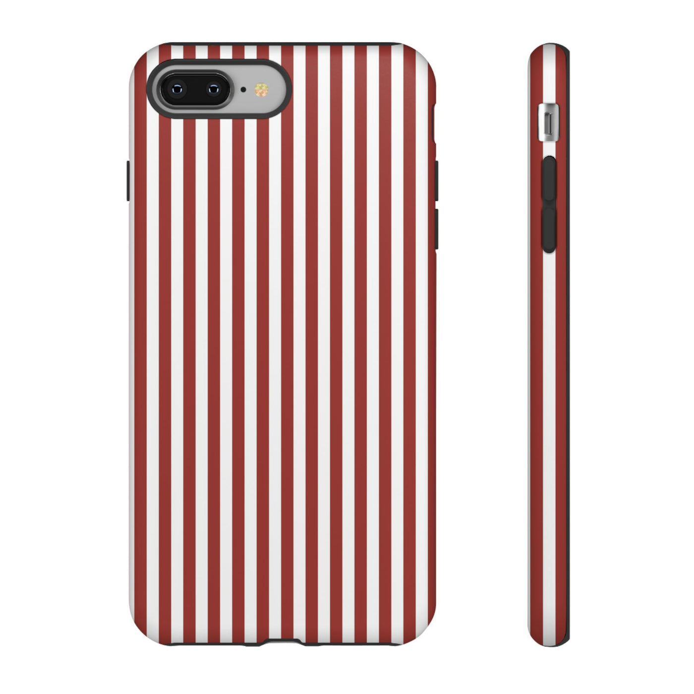 Tough Premium Red Stripes Phone Case Gift for Her - For Apple iPhone 16 Pro Max 16e iPhone 15 Pro iPhone Iphone 14 Plus 13 Pro 12 SE XR - Studio40ParkLane