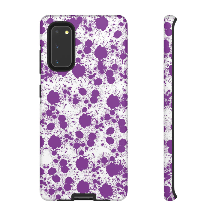 Cool Phone Case | Aesthetic Phone Case | Paint Splash Purple | For Samsung Galaxy S23, S22, S21, S20 | Luxury Double Layer | Cute - Studio40ParkLane
