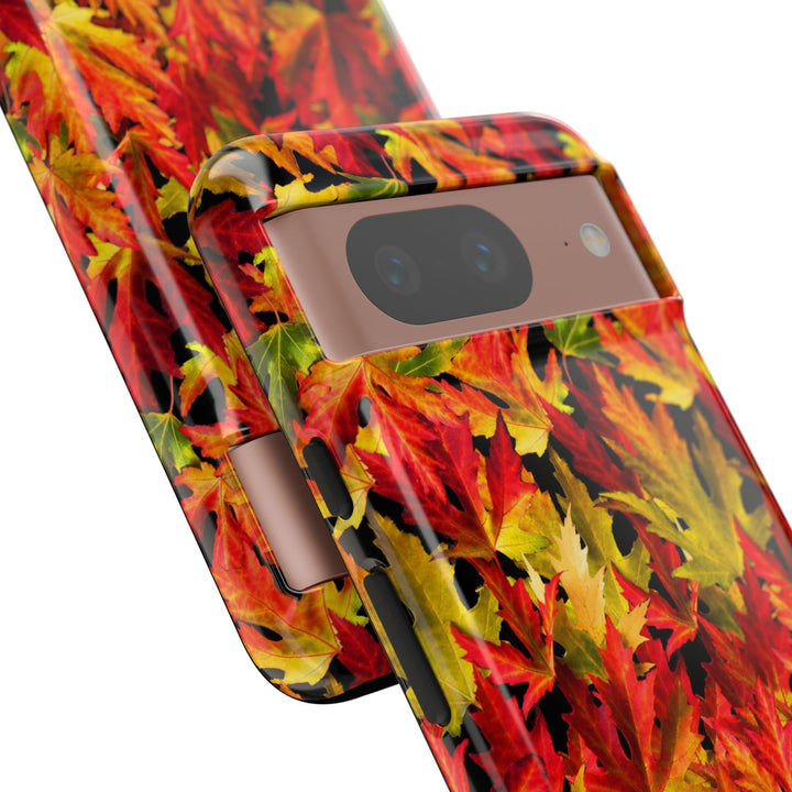 Fall Leaves Impact Resistant, Cute Phone Cases for Samsung S24, S23, S22, S21, IPhone 15 pro Iphone 14 pro Iphone 13 IPhone 12 Iphone 11 - Studio40ParkLane