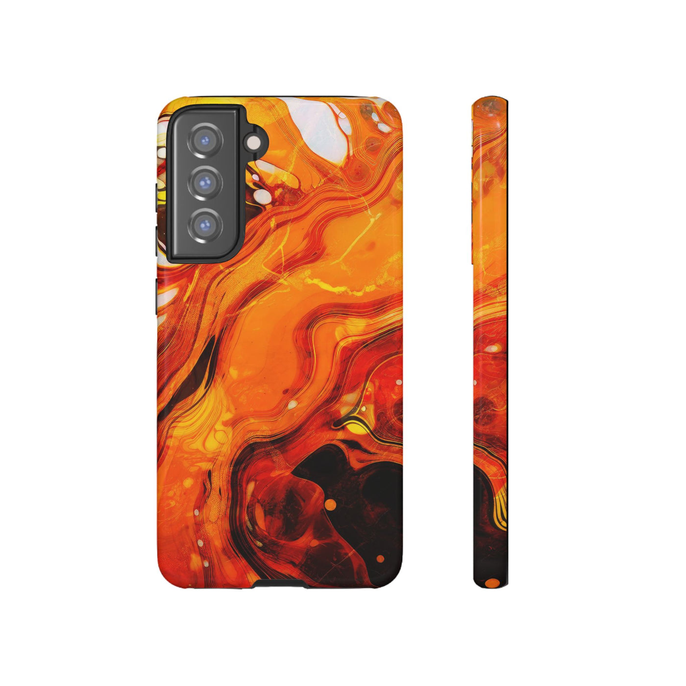 Impact Resistant, Fall Colors Marble, Cute Phone Cases for Samsung S24, S23, S22, S21, IPhone 15 pro Iphone 14 pro Iphone 13 IPhone 12 Iphone 11