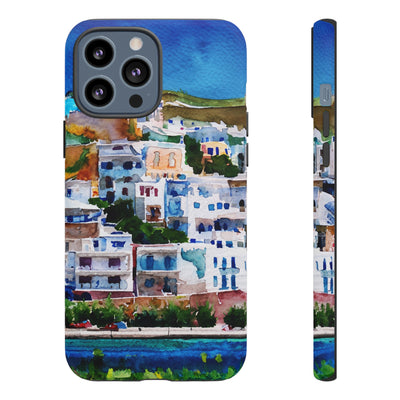 Impact Resistant, Greece House, Cute Phone Cases for Samsung S24, S23, S22, S21, IPhone 15 pro Iphone 14 pro Iphone 13 IPhone 12 Iphone 11