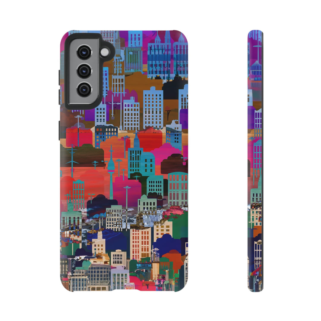 Cute Samsung Case | Cool Iphone Case | Summer City Skyline, Samsung S24, S23, S22, S21, IPhone 15 Case | Iphone 14 Case, Iphone 13 Case - Studio40ParkLane