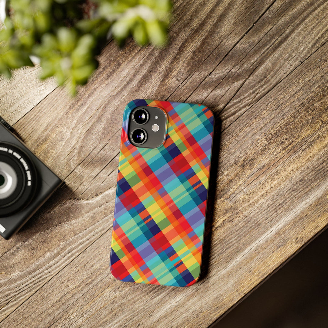 Slim Checkered Plaid Gift for Her Cute Phone Cases for Iphone 16 Pro Max | iPhone 15 Case | iPhone 15 Pro Max Case, Iphone 14, 13, 12, 11, 10, 8, 7 - Studio40ParkLane