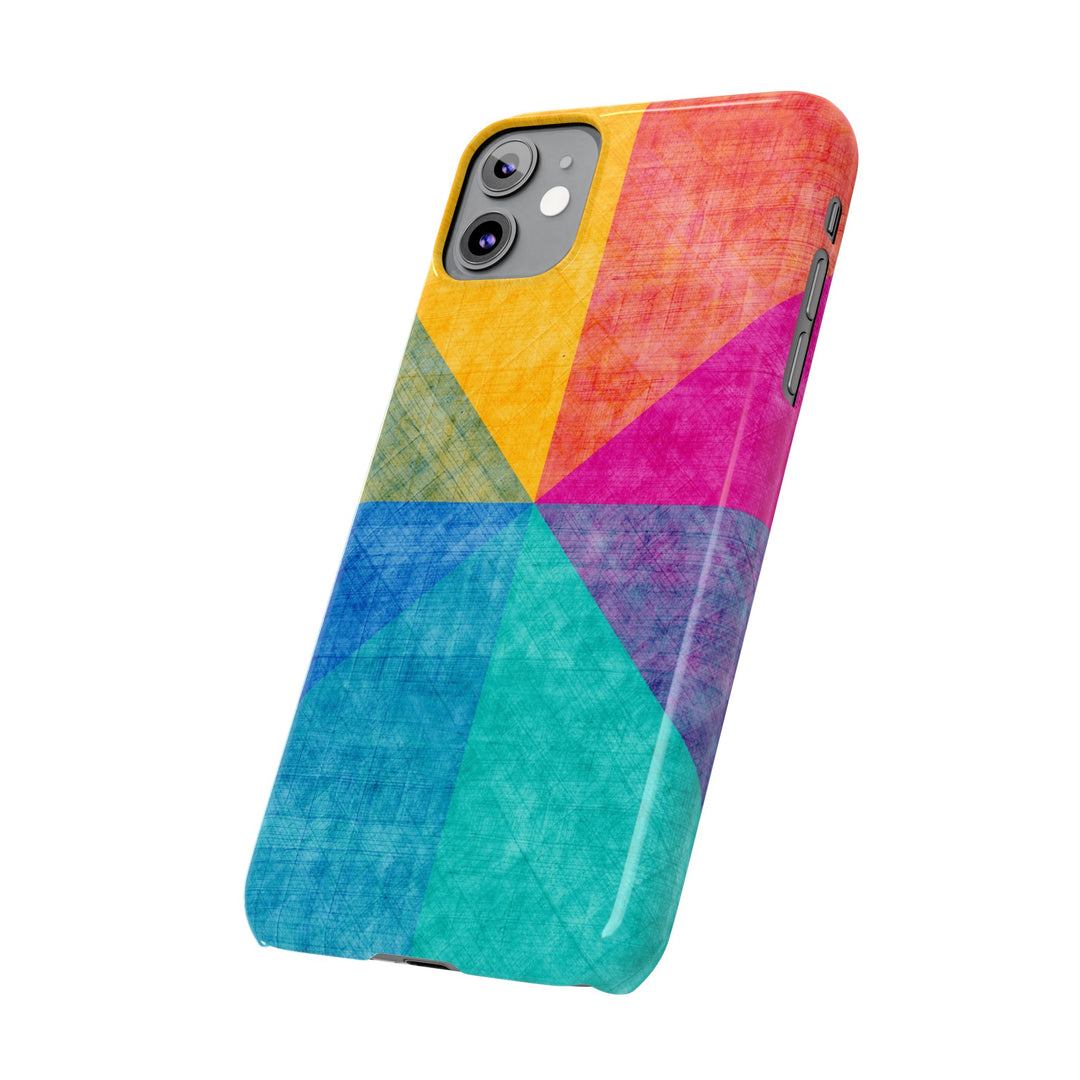 Slim Cute Phone Cases for Iphone | iPhone 15 Case | iPhone 15 Pro Max Case, Iphone 14, Iphone 14 Pro Max, Iphone 13, Abstract Colored Shapes - Studio40ParkLane