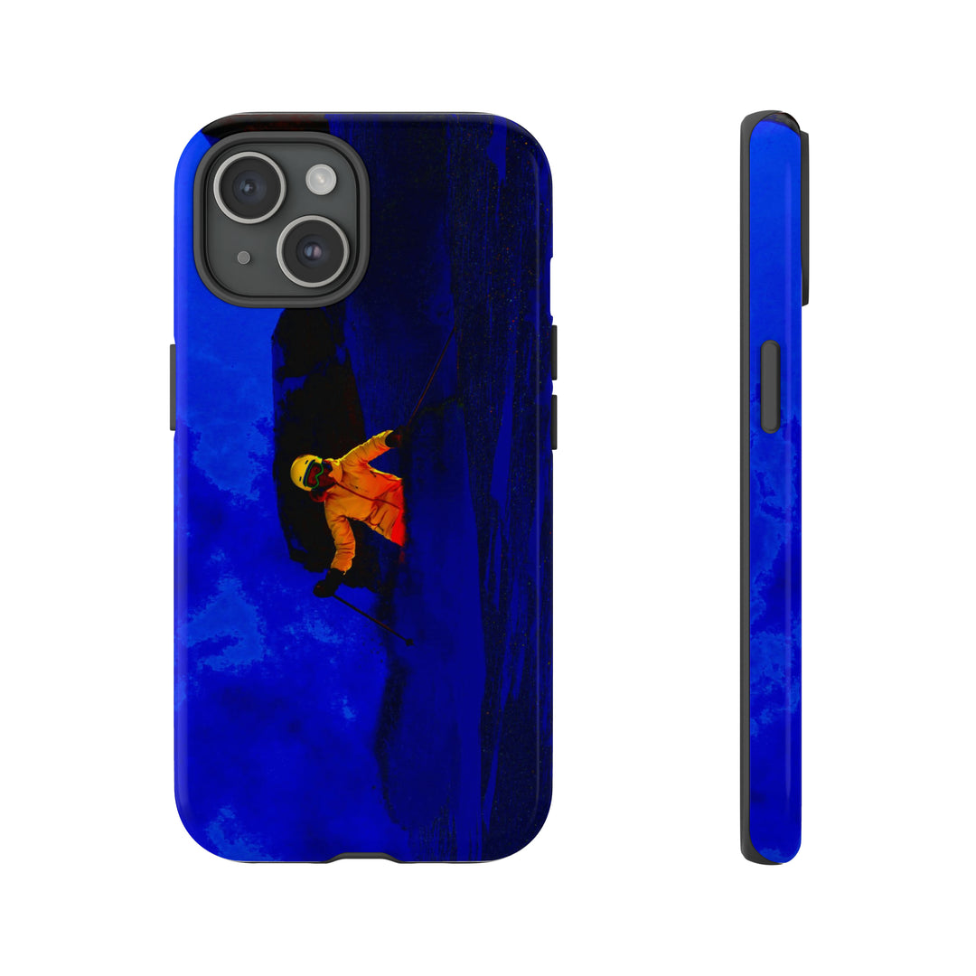 Cute IPhone Case | iPhone 15 Case | iPhone 15 Pro Max Case, Iphone 14 Case, Iphone 14 Pro Max Case IPhone Case for Art Lovers, Skier Mountain Night - Studio40ParkLane