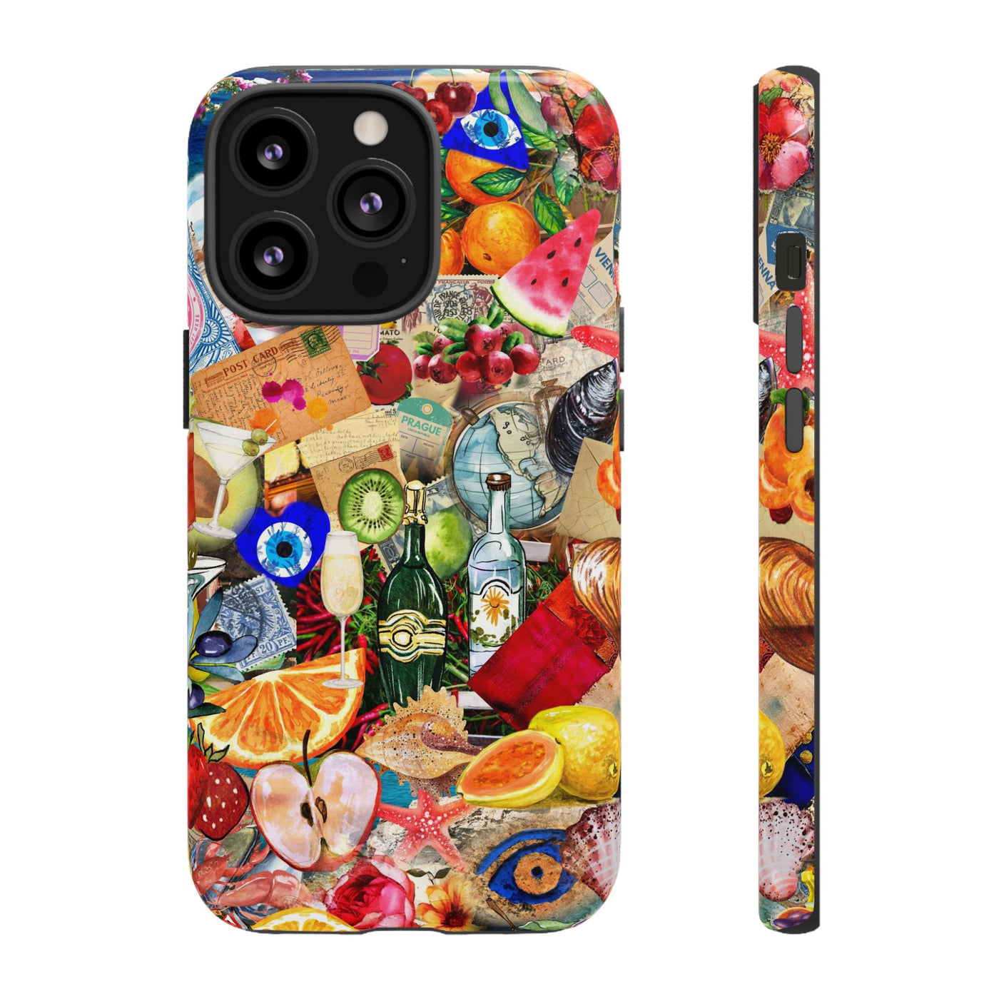 Fruity European Summer Impact Resistant Cute Phone Cases for Samsung S24, S23, S22, S21, IPhone 15 pro Iphone 14 pro Iphone 13 IPhone 12 Iphone 11