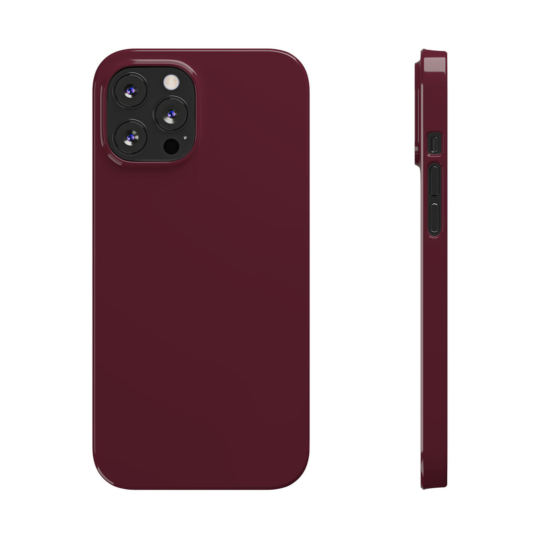 Slim Burgundy Maroon Gift for Her Aesthetic Cute Phone Case for Iphone 16 - | iPhone 15 Pro Max Case | iPhone 14 Case 13 12 11 10 9 8 7 - Studio40ParkLane
