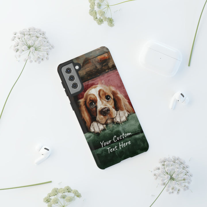 Personalize this Cute Samsung Phone Case | Cocker Spaniel Dog Samsung Phone Case | Galaxy S23, S22, S21, S20 | Customized Samsung Case - Studio40ParkLane