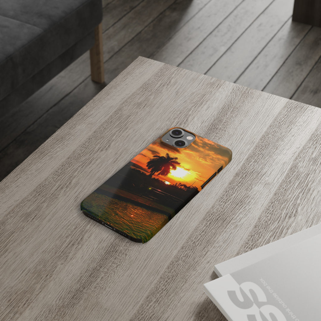 Slim Cute Phone Cases for Iphone - | iPhone 15 Case | iPhone 15 Pro Max Case, Iphone 14 Case, Iphone 14 Pro Max, Iphone 13, Summer Jamaica Sunset - Studio40ParkLane