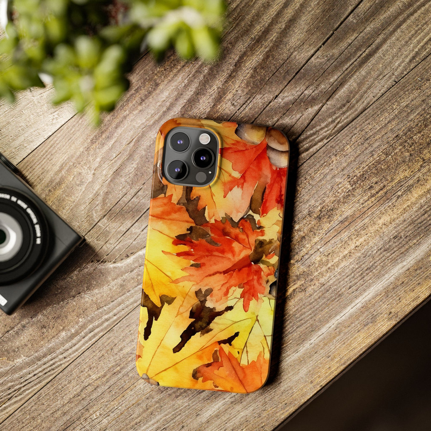 Slim Fall Leaves Slim Cute Phone Cases for Iphone  | iPhone 15 Case | iPhone 15 Pro Max Case, Iphone 14, Iphone 14 Pro Max, Iphone 13