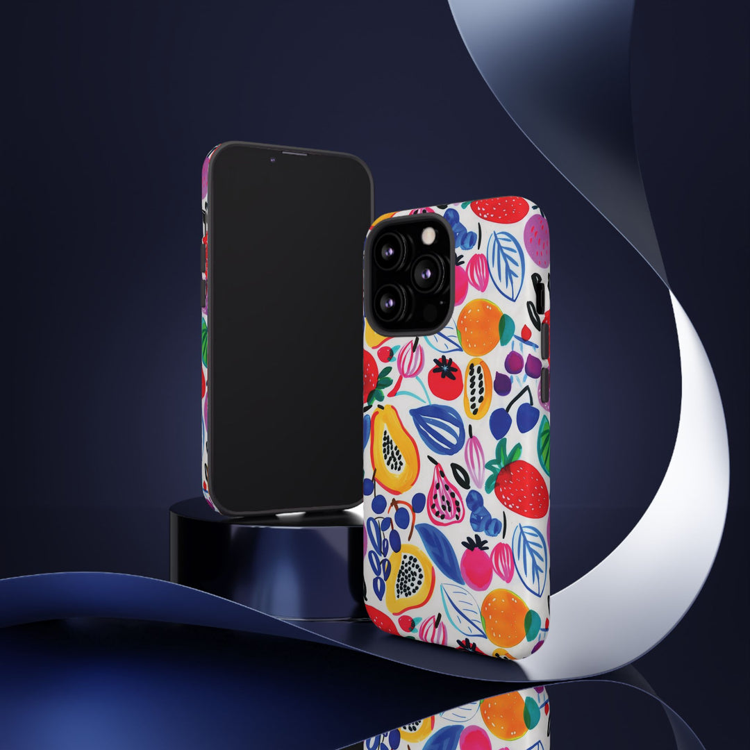 Premium Tough Summer Fruit Collage Gift for Her Cute Phone Cases for Samsung and Iphone, 16, 15, 14, S24, S23, S22, S21, S20, Plus, Ultra, Pro - Studio40ParkLane