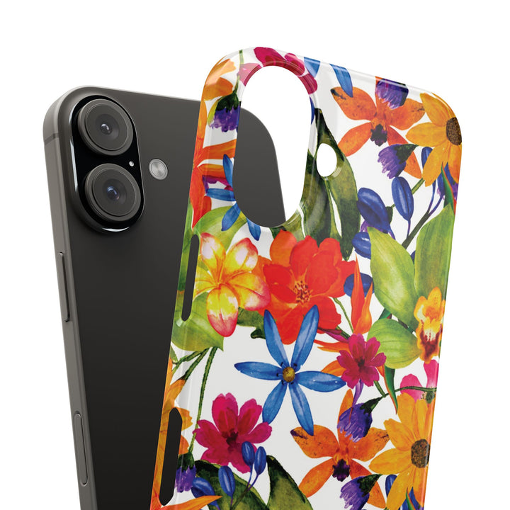 Sleek Snap Colorful Flowers Cute Phone Case for iPhone 16 15 14 13 12 11 X Xs Max Xr Pro Plus Samsung Galaxy S24 S23 S22 S21 S20 Note Ultra