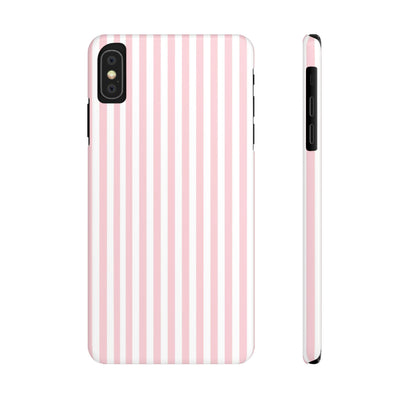 Slim Sweet Pink Striped Cute Phone Case for Iphone 16 - | iPhone 15 Pro Max Case | iPhone 14 Case Iphone 13 12 11 10 9 8 7 X XS Gift for Her